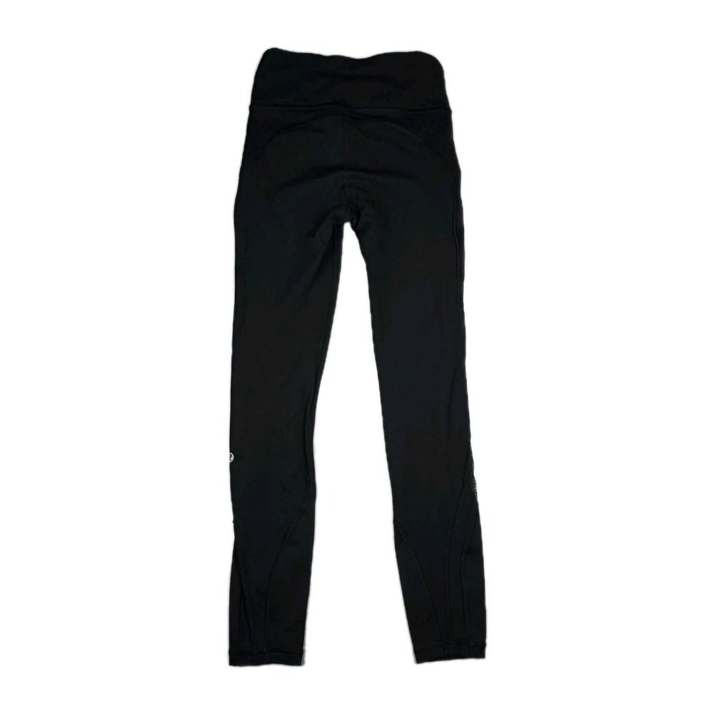 Lululemon Leggings Womens Size 2 Inspire Tight II Black‎ Activewear Bottoms - Picture 2 of 9